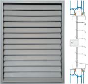 Door/window panel louvre with adjustable blades ZSR/P