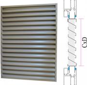 Door/window panel external intake louvres CzP