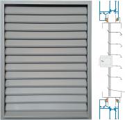 Door/window panel louvre with adjustable blades ZSR/P