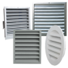 External intake louvres