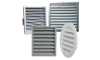 External intake louvres